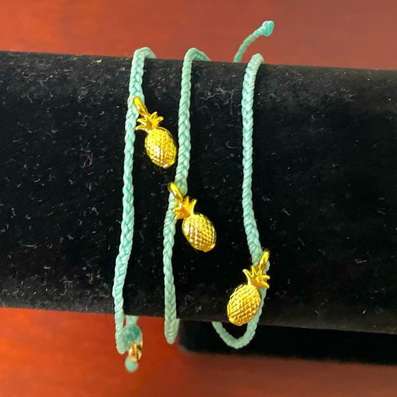 Pura Vida Pineapple Charm Bracelets -Friendship Bracelets - Picture 1 of 4